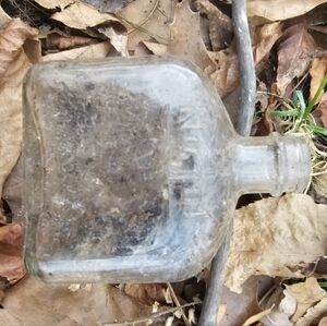 Vintage Clear Glass Bottle